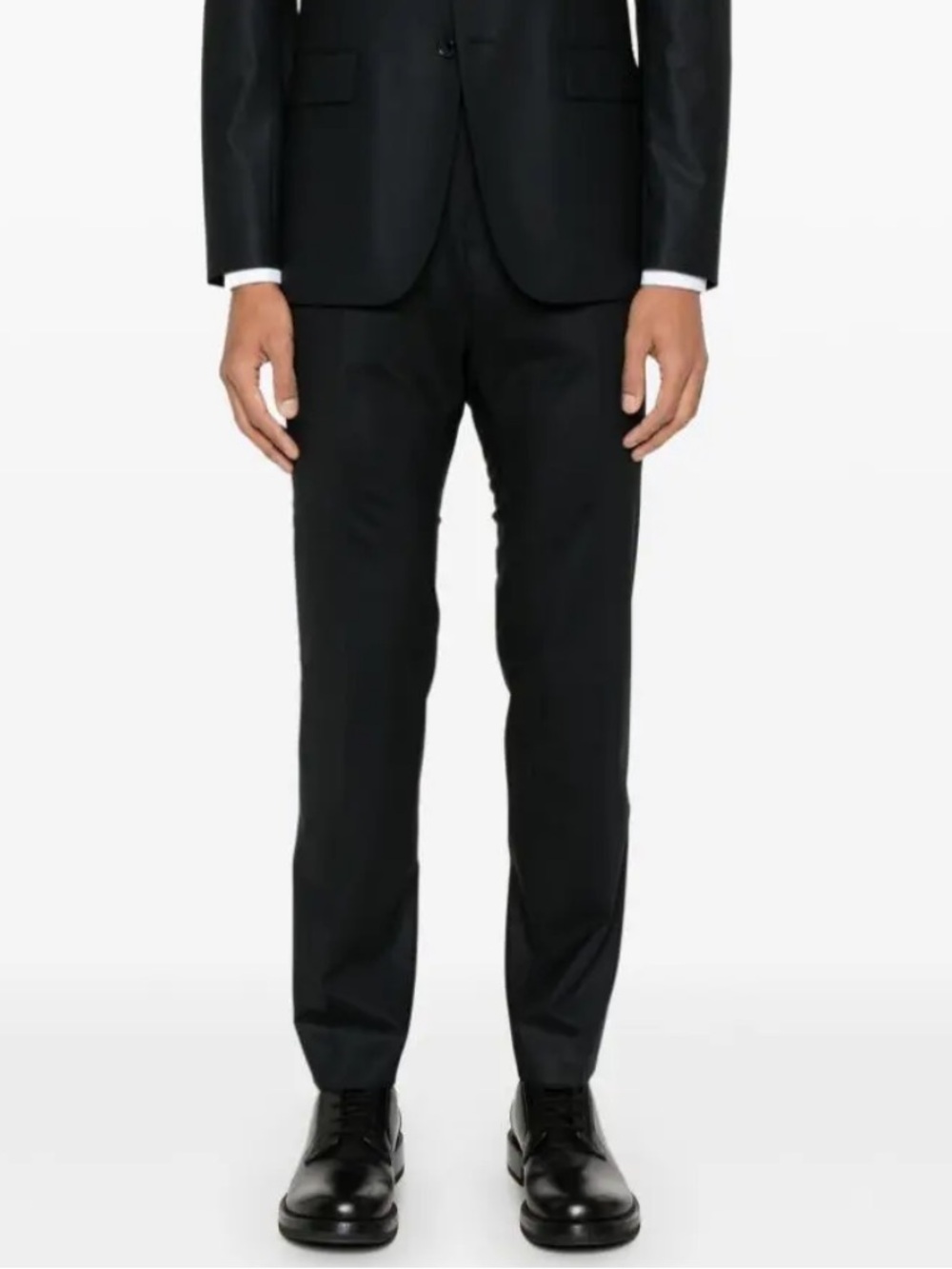 New Boss Huge6 Genius5 Wool Suit Dress Pants Trousers Black Slim Fit